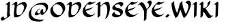 Sorry for those who use screen readers as I used an image to prevent spam. The email is thus: Jay Dee At Odenseye dot wiki